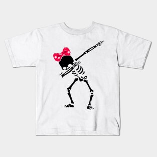 Dabbing skeleton girl, Dabbing skeleton, Dab Kids T-Shirt